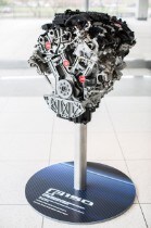 3.5-liter EcoBoost engine on stand